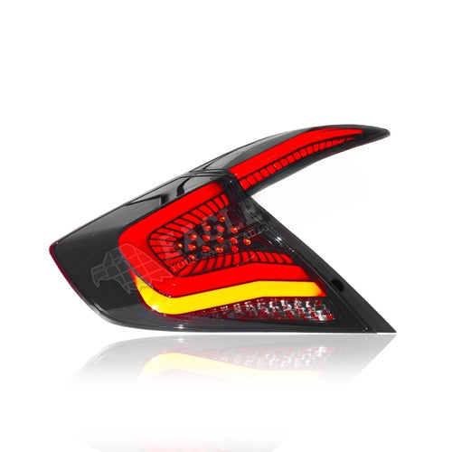 HONDA CIVIC FC 2016-2021 LED SEQUENTIAL SIGNAL WELCOME LIGHT CLEAR TAILLAMP V5