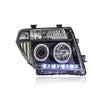 NISSAN NAVARA D40 2005-2009 PROJECTOR LED ANGLE EYES HEADLAMP