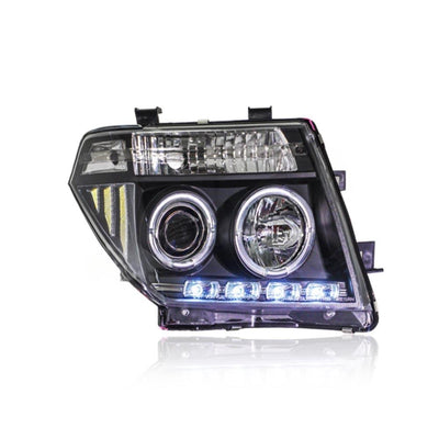 NISSAN NAVARA D40 2005-2009 PROJECTOR LED ANGLE EYES HEADLAMP
