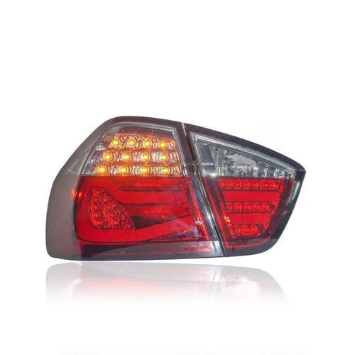 BMW 3 SERIES E90 2005-2008 LED LIGHT BAR TAILLAMP RED-SMOKE LENS