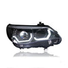 BMW 5 SERIES E60 2008 -2011 PROJECTOR HID LO-BEAM LED HEXAGON ANGLE EYES HEADLAMP COMPITABLE FOR FACELIFT LCI MODEL