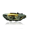 BMW 3 SERIES F30 F35 2011-2019 LED HI-LO BEAM ANGLE EYES LCI DESIGN HEADLAMP COMPITABLE PRE FACELIFT MODEL