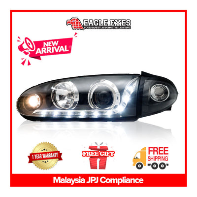 PROTON WIRA 1993-2009 PROJECTOR LED DRL SEQUENTIAL SIGNAL HEADLAMP