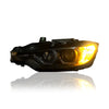 BMW 3 SERIES F30 2011-2019 PROJECTOR LED HI-LO BEAM ANGLE EYES HEADLAMP COMPITABLE PRE-FACELIFT MODEL