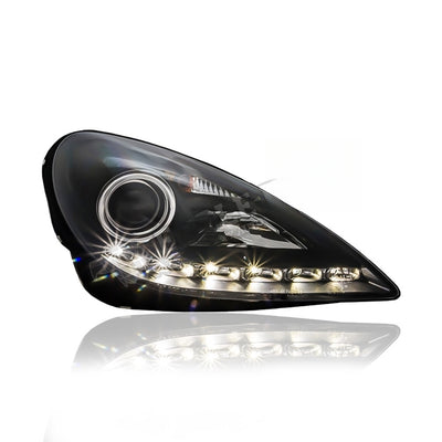 MERCEDES BENZ SLK R171 2004-2010 PROJECTOR LED DRL BLACK HEADLAMP
