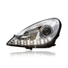 MERCEDES BENZ SLK R171 2004-2010 PROJECTOR LED DRL CHROME HEADLAMP