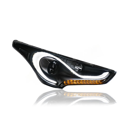 HYUNDAI VELOSTER 2010-2015 PROJECTOR LED SEQUENTIAL SIGNAL HEADLAMP