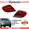 MERCEDES BENZ C-CLASS W204 2014-2017 LED SEQUENTIAL SIGNAL WELCOME LIGHT RED TAILLAMP