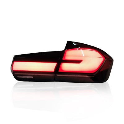 BMW 3 SERIES F30/F35 2012-2019 LED SEQUENTIAL SIGNAL WELCOME LIGHT TAILLAMP (SMOKE/RED LIGHT BAR)