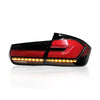 BMW 3 SERIES F30/F35 2012-2018 LED SEQUENTIAL SIGNAL WELCOME LIGHT TAILLAMP (SMOKE/RED LIGHT BAR)