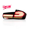 BMW 3 SERIES F30/F35 2012-2018 LED SEQUENTIAL SIGNAL WELCOME LIGHT TAILLAMP (SMOKE/RED LIGHT BAR)
