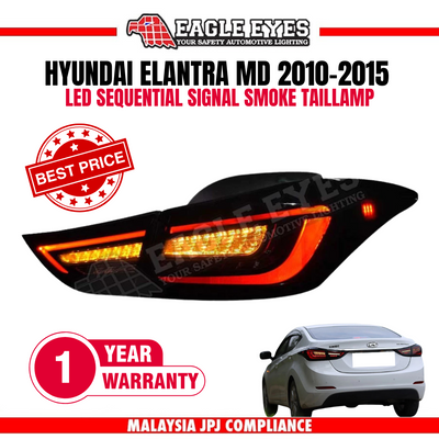 HYUNDAI ELANTRA MD LED 2010-2015 SEQUENTIAL SIGNAL SMOKE M STYLE TAILLAMP