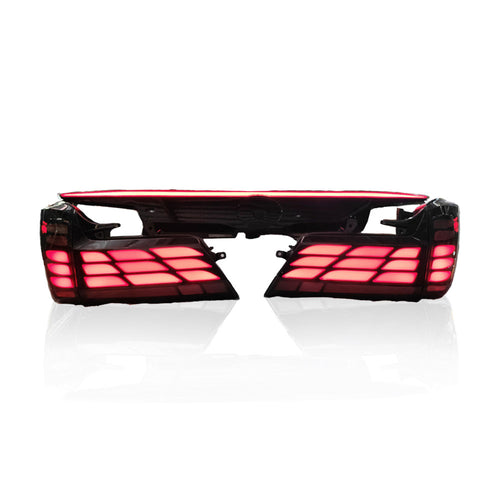 TOYOTA ALPHARD VELLFIRE 2015-2023 LED SEQUENTIAL SIGNAL WELCOME LIGHT SMOKE TAILLAMP WITH GARNISH