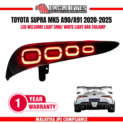 TOYOTA SUPRA MK5/A90/A91 2020-2025 LED SEQUENTIAL SIGNAL WELCOME LIGHT WHITE LIGHT BAR SMOKE TAILLAMP