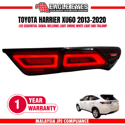 TOYOTA HARRIER 60 SERIES SUV60/ ASU60/ AVU65 2013-2020 DRL SEQUENTIAL SIGNAL WELCOME LIGHT SMOKE/RED LIGHT BAR TAILLAMP