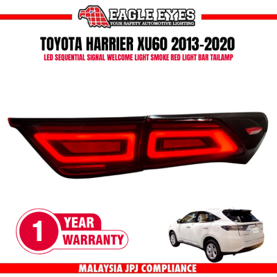 TOYOTA HARRIER 60 SERIES SUV60/ ASU60/ AVU65 2013-2020 DRL SEQUENTIAL SIGNAL WELCOME LIGHT RED TAILLAMP