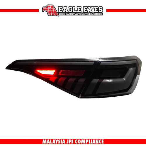 HONDA CIVIC FE 2021-2025 LED SEQUENTIAL SIGNAL WELCOME LIGHT SMOKE WHITE LIGHT BAR V2 STYLE TAILLAMP