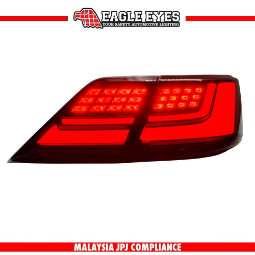 TOYOTA CAMRY XV40 2006-2011 LED SEQUENTIAL SIGNAL WELCOME LIGHT SMOKE RED LIGHT BAR TAILLAMP