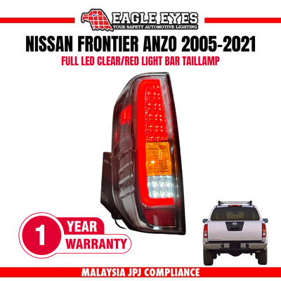 NISSAN FRONTIER AN20 2005-2021 LED CLEAR RED LIGHT BAR TAILLAMP