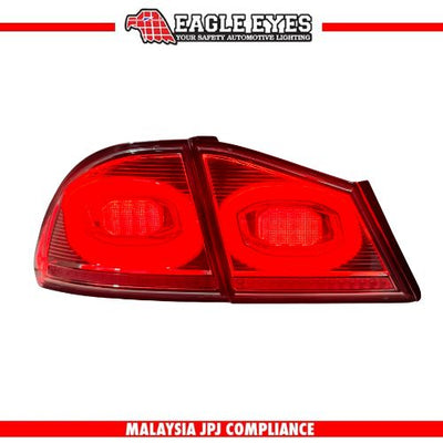 HONDA CIVIC FD 2006-2011 V2 DYNAMIC LED SEQUENTIAL SIGNAL WELCOME LIGHT CLEAR ALBINO WHITE LIGHT BAR TAILLAMP