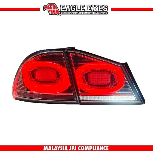 HONDA CIVIC FD 2006-2011 V2 DYNAMIC LED SEQUENTIAL SIGNAL WELCOME LIGHT CLEAR ALBINO WHITE LIGHT BAR TAILLAMP