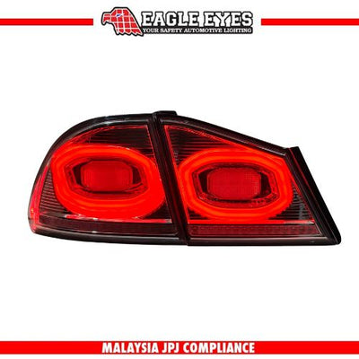 HONDA CIVIC FD 2006-2011 V2 DYNAMIC LED SEQUENTIAL SIGNAL WELCOME LIGHT CLEAR ALBINO WHITE LIGHT BAR TAILLAMP