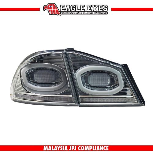 HONDA CIVIC FD 2006-2011 V2 DYNAMIC LED SEQUENTIAL SIGNAL WELCOME LIGHT CLEAR ALBINO WHITE LIGHT BAR TAILLAMP