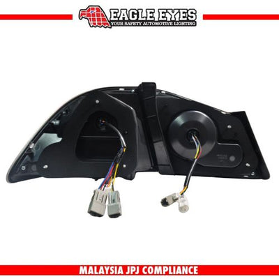 HONDA CIVIC FD 2006-2011 V2 DYNAMIC LED SEQUENTIAL SIGNAL WELCOME LIGHT CLEAR ALBINO WHITE LIGHT BAR TAILLAMP