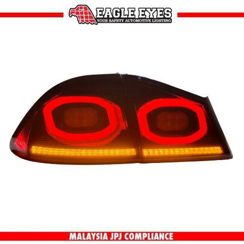 HONDA CIVIC FD 2006-2011 V2 DYNAMIC LED SEQUENTIAL SIGNAL WELCOME LIGHT SMOKE RED LIGHT BAR TAILLAMP