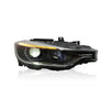 BMW 3 SERIES F30 2011-2019 PROJECTOR LED HI-LO BEAM HEXAGON ANGLE EYES HEADLAMP COMPITABLE PRE-FACELIFT MODEL