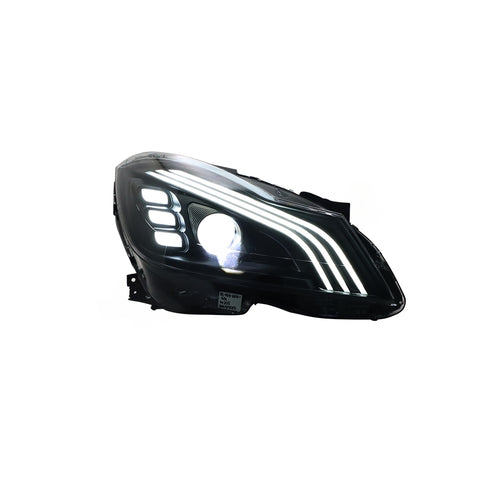 MERCEDES BENZ C-CLASS W204 2012-2014 PROJECTOR LED HI-LO BEAM SEQUENTIAL SIGNAL WELCOME LIGHT HEADLAMP (Facelift)