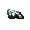 MERCEDES BENZ C-CLASS W204 2012-2014 PROJECTOR LED HI-LO BEAM SEQUENTIAL SIGNAL WELCOME LIGHT HEADLAMP