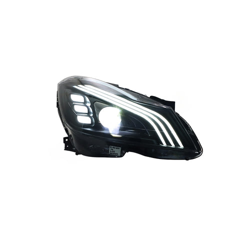 MERCEDES BENZ C-CLASS W204 2012-2014 PROJECTOR LED HI-LO BEAM SEQUENTIAL SIGNAL WELCOME LIGHT HEADLAMP (Facelift)