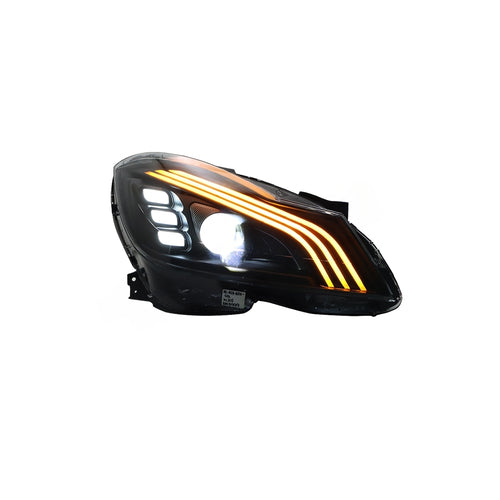 MERCEDES BENZ C-CLASS W204 2012-2014 PROJECTOR LED HI-LO BEAM SEQUENTIAL SIGNAL WELCOME LIGHT HEADLAMP (Facelift)