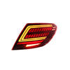 MERCEDES BENZ C-CLASS W204 2007-2014 LED SEQUENTIAL SIGNAL WELCOME LIGHT RED TAILLAMP