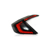 HONDA CIVIC FC 2016-2021 LED SEQUENTIAL SIGNAL WELCOME LIGHT SMOKE RED LIGHT BAR TAILLAMP V6