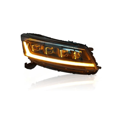 HONDA ACCORD G8 2008-2012 PROJECTOR LED HI-LO BEAM SEQUENTIAL SIGNAL WELCOME LIGHT ONE TOUCH BLUE HEADLAMP