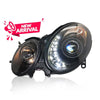 MERCEDEC BENZ E-CLASS W211 2002-2006 PROJECTOR LED HI-LOW BEAM DRL BLACK HEADLAMP