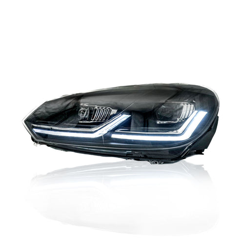 VOLKSWAGEN GOLF MK6 2009-2013 PROJECTOR LED HI-LO BEAM SEQUENTIAL SIGNAL WELCOME LIGHT HEADLAMP