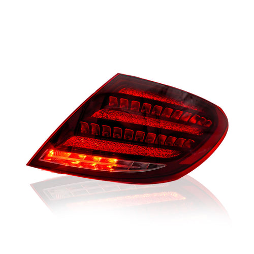 MERCEDES BENZ C-CLASS W204 2014-2017 LED SEQUENTIAL SIGNAL WELCOME LIGHT RED TAILLAMP