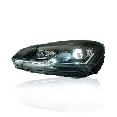 VOLKSWAGEN GOLF MK6 2009-2013 PROJECTOR LED HI-LO BEAM SEQUENTIAL SIGNAL WELCOME LIGHT HEADLAMP