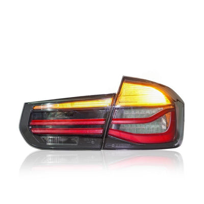 BMW 3 SERIES F30 2011-2019 LED SEQUENTIAL SIGNAL TAILLAMP M PERFORMANCE BLACKLINE STYLE COMPATIBLE PRE-FACELIFT MODEL (BLK)