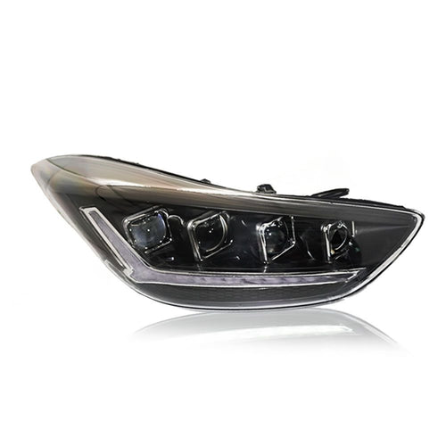 HYUNDAI ELANTRA MD 2010-2015 PROJECTOR LED HI-LO BEAM DRL SEQUENTIAL SIGNAL WELCOME LIGHT ONE TOUCH BLUE HEADLAMP