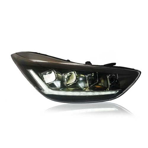 HYUNDAI ELANTRA MD 2010-2015 PROJECTOR LED HI-LO BEAM DRL SEQUENTIAL SIGNAL WELCOME LIGHT ONE TOUCH BLUE HEADLAMP
