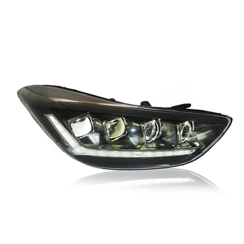 HYUNDAI ELANTRA MD 2010-2015 PROJECTOR LED HI-LO BEAM DRL SEQUENTIAL SIGNAL WELCOME LIGHT ONE TOUCH BLUE HEADLAMP