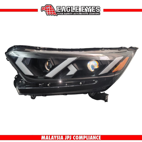 HONDA CRV 2017-2021 WELCOME LIGHT LED PROJECTOR HI-LO BEAM ONE TOUCH BLUE RED DEMON EYES SEQUENTIAL SIGNAL LAMBOGHINI STYLE HEADLAMP