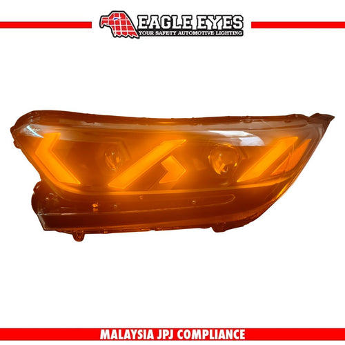 HONDA CRV 2017-2021 WELCOME LIGHT LED PROJECTOR HI-LO BEAM ONE TOUCH BLUE RED DEMON EYES SEQUENTIAL SIGNAL LAMBOGHINI STYLE HEADLAMP