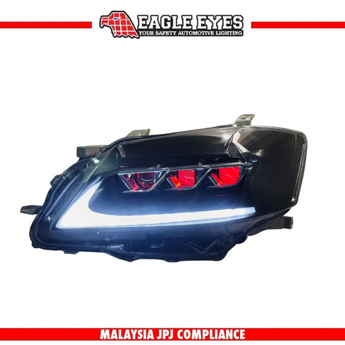 TOYOTA CAMRY XV40 2006-2008 PROJECTOR LED HI LO BEAM SEQUENTIAL SIGNAL WELCOME LIGHT RED DEMON EYES HEADLAMP