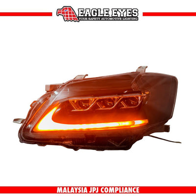 TOYOTA CAMRY XV40 2006-2008 PROJECTOR LED HI LO BEAM SEQUENTIAL SIGNAL WELCOME LIGHT RED DEMON EYES HEADLAMP
