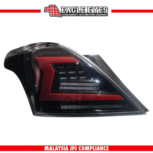 NISSAN ALMERA N17 2011-2019 LED SEQUENTIAL SIGNAL WELCOME LIGHT VERSION DYNAMIC CLEAR RED LIGHT BAR TAILLAMP